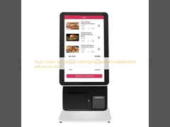 Tela sensível ao toque autoatendimento pedido pagamento de contas quiosque de autoatendimento independente