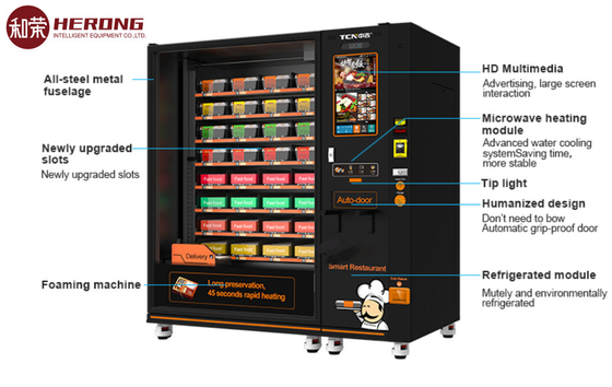 Máquinas de venda automática de refeições quentes