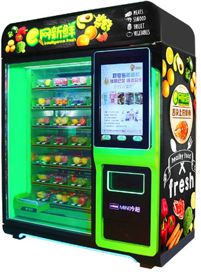venda comercial do único-armário fresco da máquina de venda automática do sala das frutas e legumes