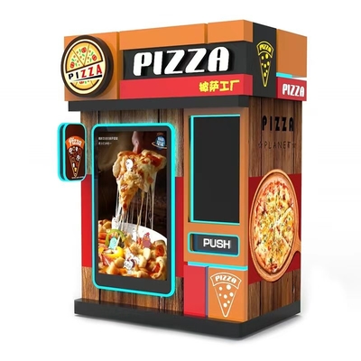 Pizza da máquina do quiosque do tela táctil do serviço do auto que cozinha a máquina de venda automática esperta automática do alimento quente