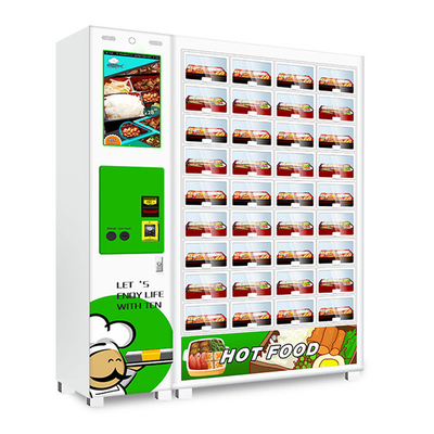 O vendedor quente morno da lancheira do alimento da máquina de venda automática por atacado do cacifo faz à máquina para a venda