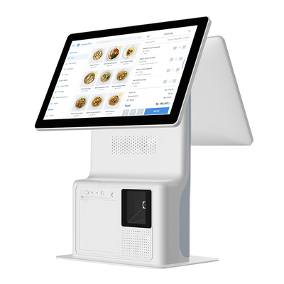 Quiosque pedindo da posição do bilhete da máquina do serviço de Mini Dual Touch Screen Self