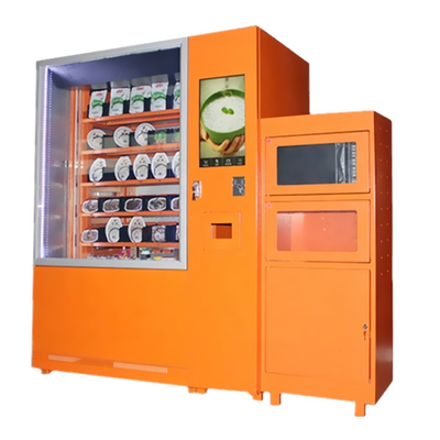 Máquina de venda automática de comida rápida macarrão instantâneo autoatendimento com forno de microondas