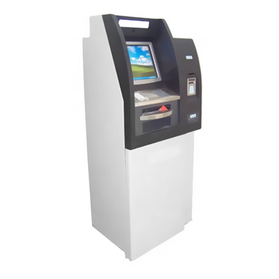 Quiosque do distribuidor de dinheiro da máquina de 17 ATM do depósito de dinheiro da polegada para o banco