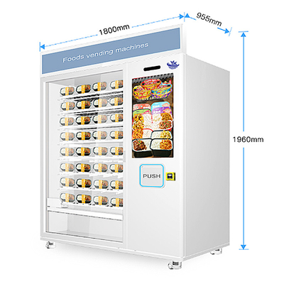 Máquina de venda automática congelada tela táctil do alimento de 22 polegadas para 120W exterior