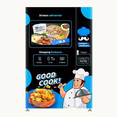 Quiosque quente da máquina de venda automática do sanduíche do Hamburger do alimento automático com tela táctil