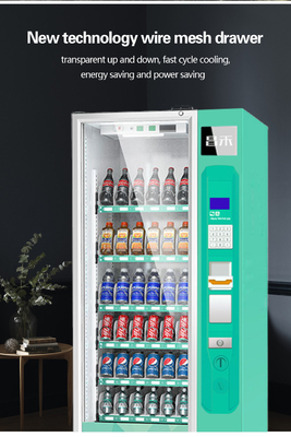 Pagamento frio do dinheiro e da moeda do quiosque da máquina de venda automática de 32 bebidas da polegada para exterior