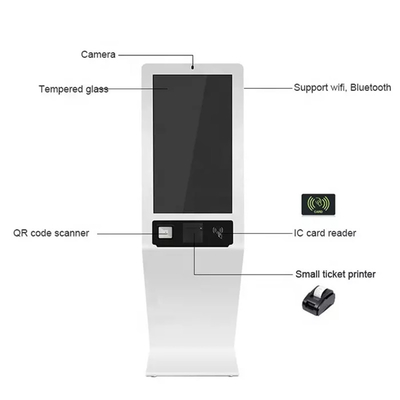 Cartão que emite a máquina de Self Service Kiosk da impressora do recibo do reciclador da nota