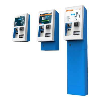 Máquina de venda automática Cashless do bilhete do serviço do auto do tela táctil para o supermercado