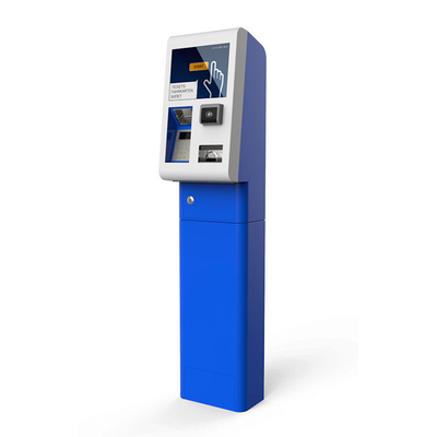 Máquina de venda automática Cashless do bilhete do serviço do auto do tela táctil para o supermercado