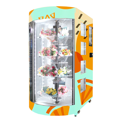 Quiosque transparente do serviço do auto da prateleira da máquina de venda automática da flor fresca de 22 polegadas