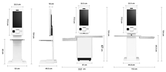 Máquina de venda automática custada pagamento de Payment Kiosk Ticket da impressora térmica do sistema do quiosque da posição da carga da ordem