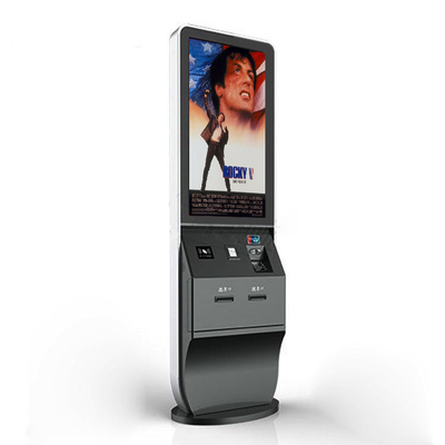 máquina do quiosque do pagamento com o leitor de NFC do varredor do código de barras do distribuidor do cartão