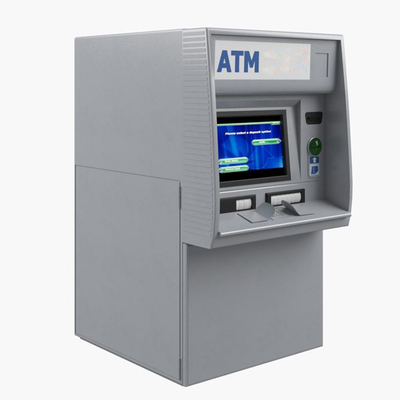 Máquina de dinheiro feita sob encomenda do ATM da cor com 15" exposição do LCD Multitouch