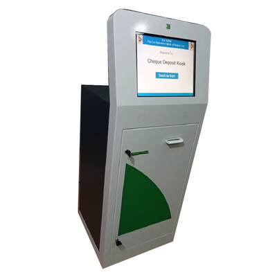 Máquina do depósito de dinheiro do tela táctil para pagamentos do quiosque do cheque do banco