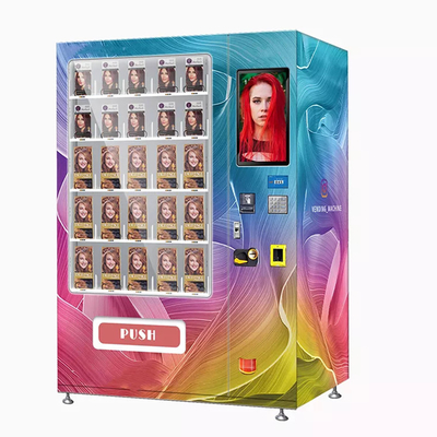 Máquina de venda automática Quiosco Batons de lábios Tinta de cabelo Produtos de cuidados de beleza 19 polegadas tela sensível ao toque
