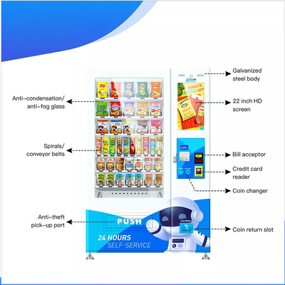 Máquinas de venda automática para café, chá, leite, quiosque especial de 19 polegadas, personalizado, instalado em edifícios de departamento ou escritório