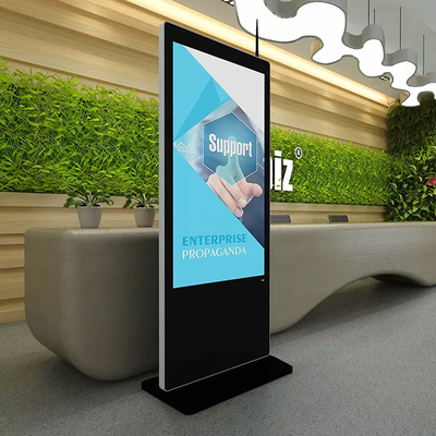 Quiosque de check-in automático para instalação no chão Máquina de pedidos de autoatendimento com tela sensível ao toque para hotel