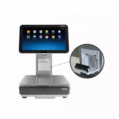 Balança de caixa registradora de peso digital quiosque com tela sensível ao toque sistema POS