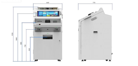 Equipamento bancário multifunções inteligente e eficiente de impressão instantânea de cartões 300DPI