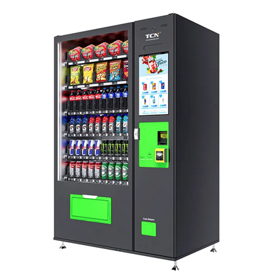 Máquina de venda de snacks e bebidas transportador automático especial tela personalizada de 22 polegadas