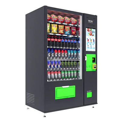 Máquina de venda de snacks e bebidas transportador automático especial tela personalizada de 22 polegadas