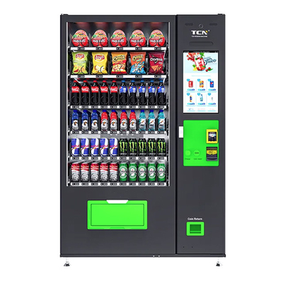 Máquina de venda de snacks e bebidas transportador automático especial tela personalizada de 22 polegadas