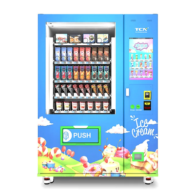 Máquina de venda automática para gelados alimentos congelados auto-pago máquina transportadora
