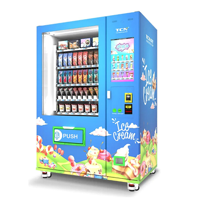 Máquina de venda automática para gelados alimentos congelados auto-pago máquina transportadora