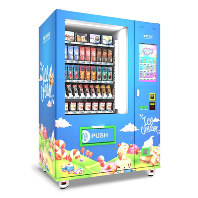Máquina de venda automática para gelados alimentos congelados auto-pago máquina transportadora