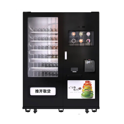 Máquina automática de café e chá congelada com tela de 17 polegadas