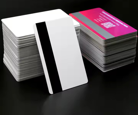 Peças de máquinas de caixas eletrônicos Faixa magnética branca Smart Blanking PVC Cards