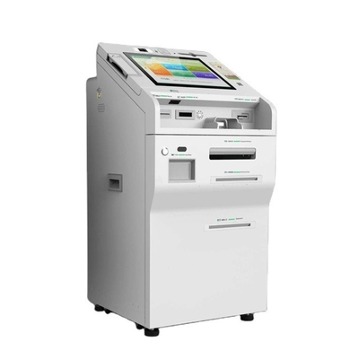 Assoalho que está a tela capacitiva da máquina do depósito de dinheiro de Commercial Bank ATM