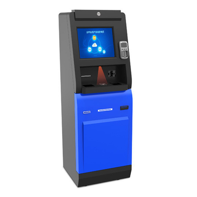 Máquina do Atm da troca de moeda do quiosque da máquina do depósito de dinheiro do tela táctil 8GB