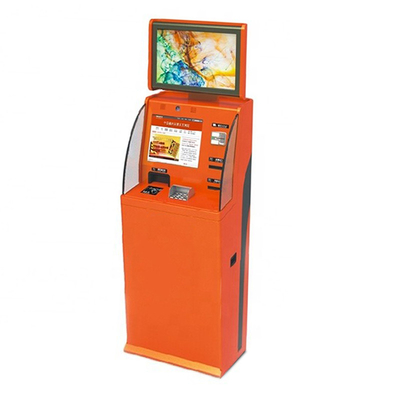 Quiosque dobro do distribuidor de Sim Card Vending Machine Ticket da tela com aceitante da moeda