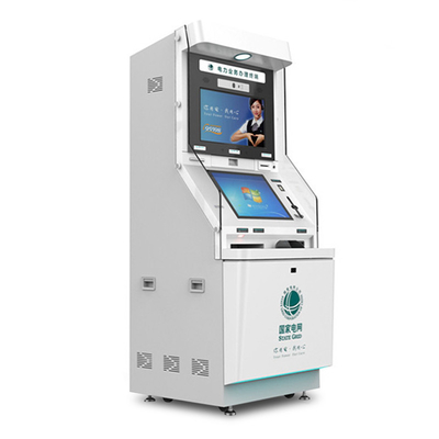 O Atm automatizou a máquina de caixa de banco serviço duplo do auto do cartão de banco da tela de 19 polegadas