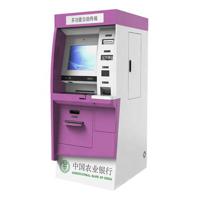 Quiosque da máquina de caixa de banco do dinheiro do ATM com leitor de cartão And Dispenser