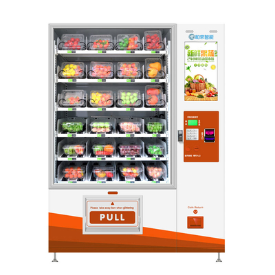 Quiosque da máquina de venda automática do alimento da salada de fruto fresco do ODM com elevador