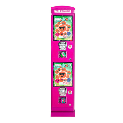 Forma da cabine de telefone do quiosque da máquina de venda automática do jogo do divertimento