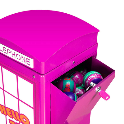 Forma da cabine de telefone do quiosque da máquina de venda automática do jogo do divertimento