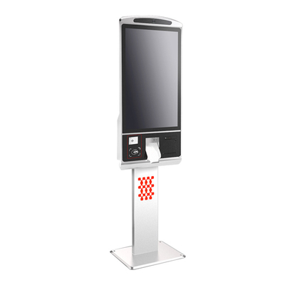Máquina de pagamento de 32 polegadas com tela sensível ao toque, quiosque com impressora térmica e scanner de código QR