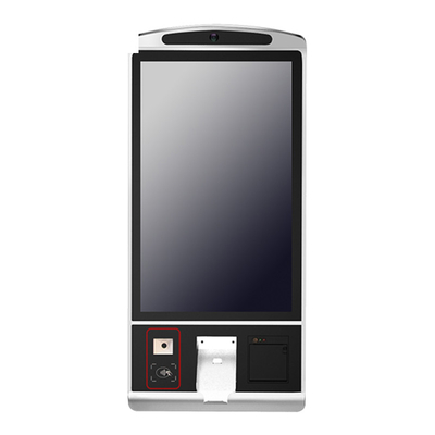 Máquina de pagamento de 32 polegadas com tela sensível ao toque, quiosque com impressora térmica e scanner de código QR