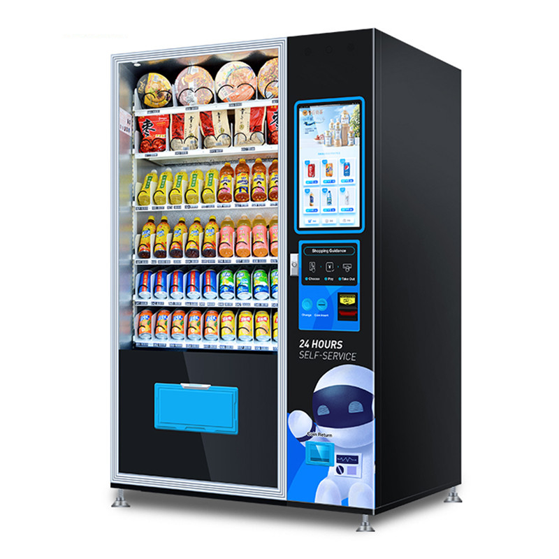 Alimentos cápsulas Chá quente e frio Café Sucos Bebidas Sorvete Máquina de venda automática Quiosque