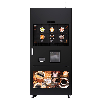 Máquina de venda automática de café com taça de café fresca e quente 32 polegadas