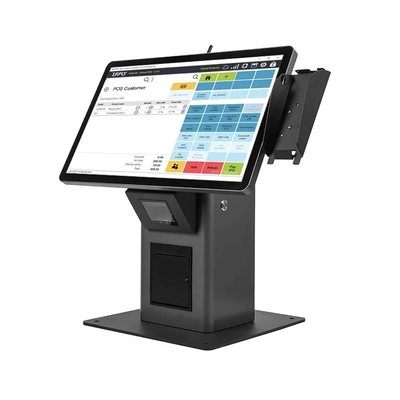 Quiosque de auto-serviço para encomenda Quiosque de auto-pagamento com tela sensível ao toque instalado no restaurante