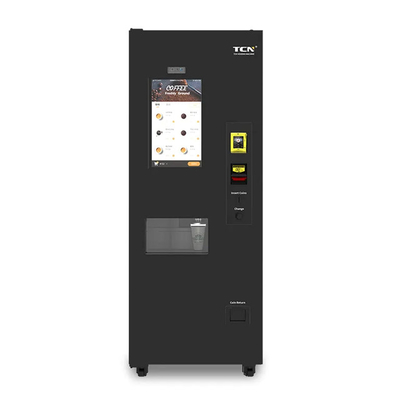 Máquina de venda de café ou chá quente ou gelado ao ar livre com tela inteligente de 20 polegadas